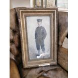 Gilt framed watercolour of Sailor.