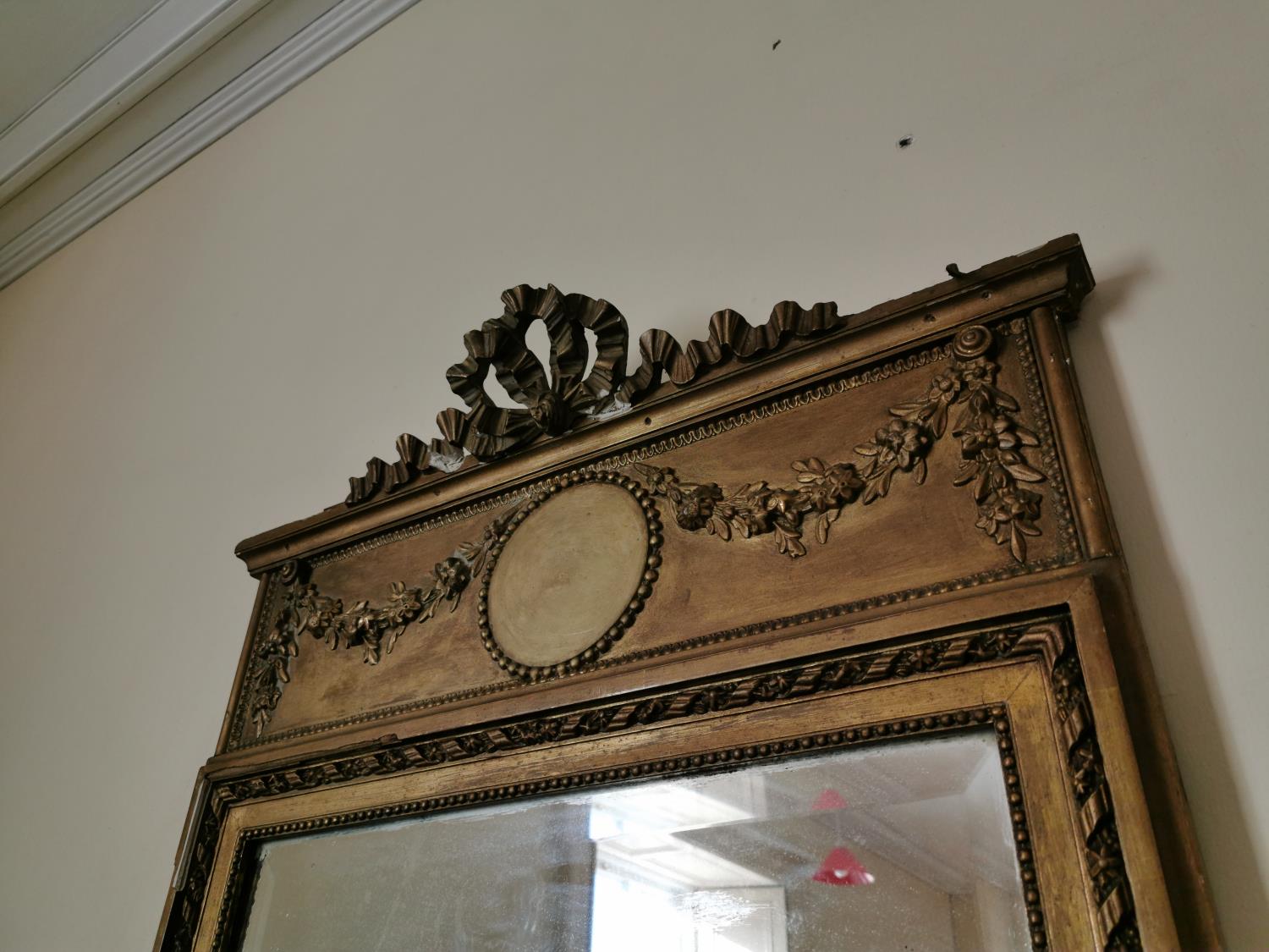 19th C. gilt wall mirror - Image 2 of 2