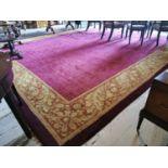 Large early 20th. C. handknotted carpet square.