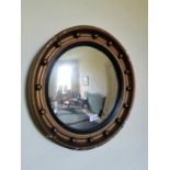 19th. C. convex mirror.