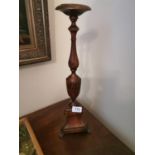 Mahogany candlestick