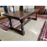 19th. C. oak refrectory table