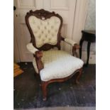 19th. C. upholstered chair