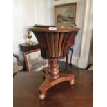 19th. C. mahogany inlaid wine cooler