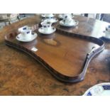 Edwardian mahogany inlaid tray