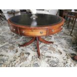 Mahogany drum table