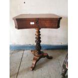 William IV mahogany work table.