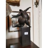 Bronze sculpture - Abstract figure