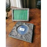 Two English silver photograph frames