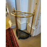 19th. C. brass stick stand.