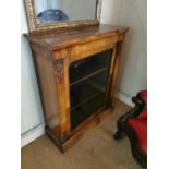 19th. C. inlaid walnut pier cabinet