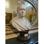 Parian ware bust of a gentleman