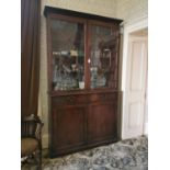 Irish Georgian mahogany bookcase