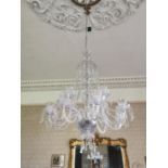 Irish crystal twelve branch chandelier