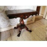 Georgian rosewood card table