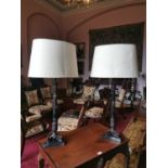 Very good quality pair of table lamps