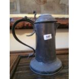 18th. C. pewter flagon.