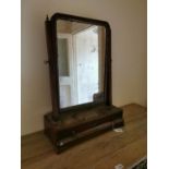 Georgian mahogany dressing table mirror