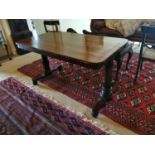 Good quality William IV rosewood library table.