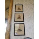 Set of six hand coloured engravings - Crys of London