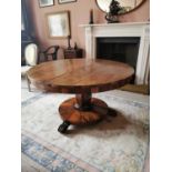 William IV rosewood centre table.