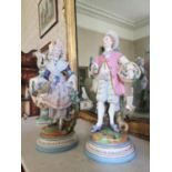 19th. C. Pair of bisque figures