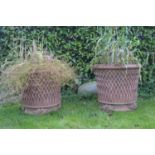 Pair of terracotta planters