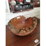 David Comerford burr walnut bowl.