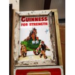 Guinness enamel advertising sign.