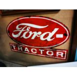 Ford Tractors enamel advertising sign.