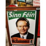 Sinn Fein Martin McGuinness election poster.