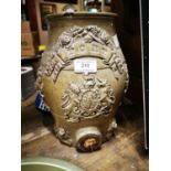 19th C. stoneware Port barrel.