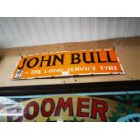 John Bull Tyre enamel advertising sign.