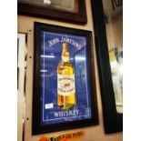 John Jameson Whiskey framed advertising print.