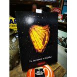 Guinness advertising showcard