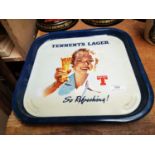 1950s Tennent's Lager advertising drinks tray.