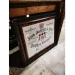 John Jameson Dublin Whiskey framed advertisement.