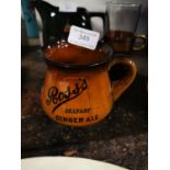 Ross's of Belfast Ginger Ale ceramic water jug.