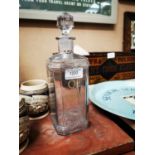 Old Comber whiskey advertising decanter.