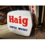 Haig Scotch Whisky light up advertising box.