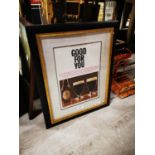 Guinness Is Good For You framed advertisement {