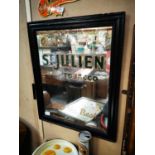 Ogden's St Julien's Tobacco advertising mirror.