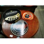 Guinness advertising tray and other memorabilia.