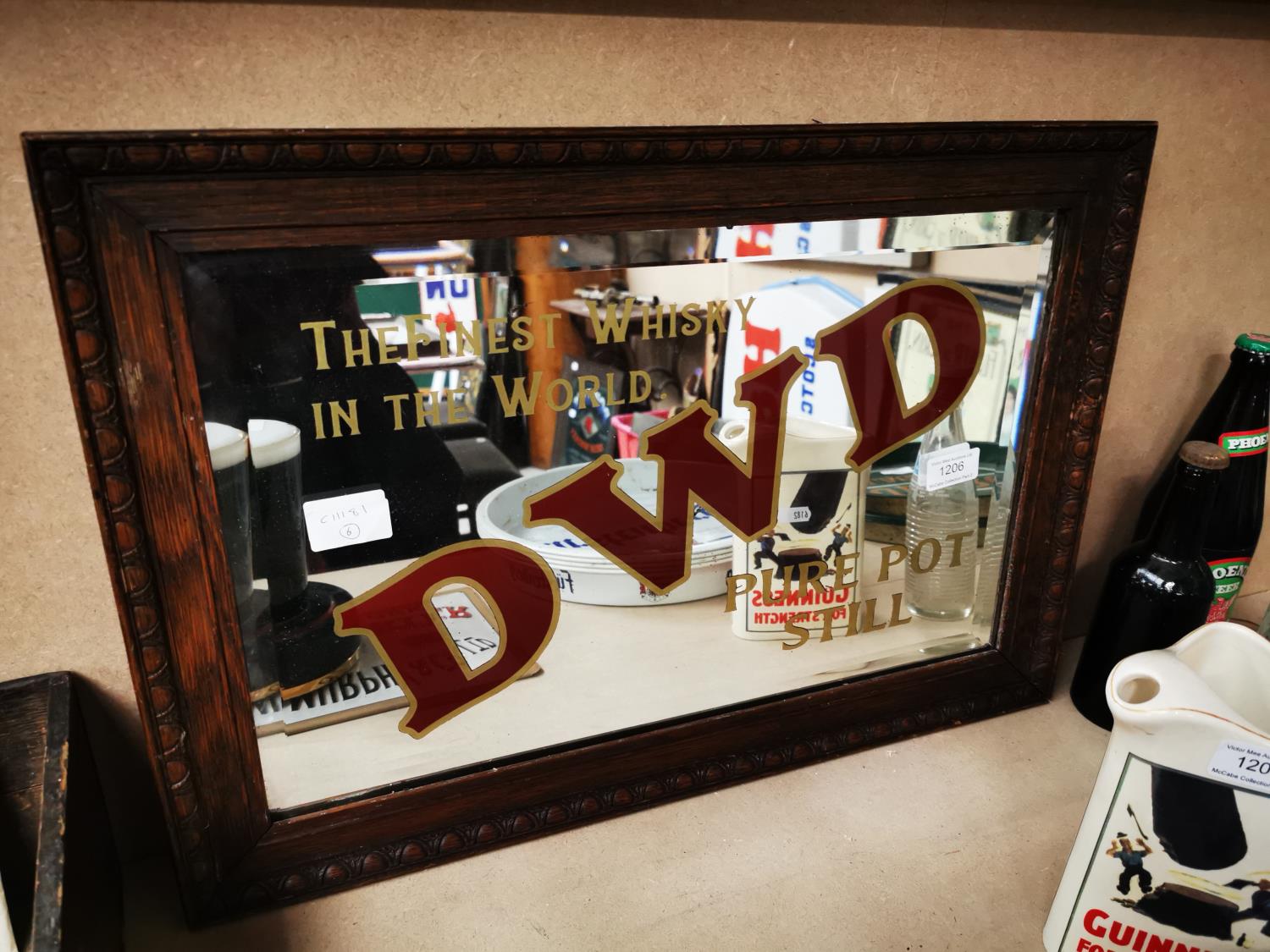 DWD advertising mirror.