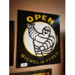 Michelin Tyres enamel advertising sign.