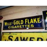 Will's Gold Flake enamel advertising sign