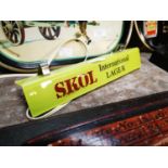 Skol International Lager advertising shelf light