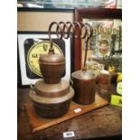 Miniture copper whiskey still.