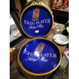 Two John Player's drink's trays.