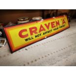 Craven A Will Not Affect Your Throat enamel advertising Sign.